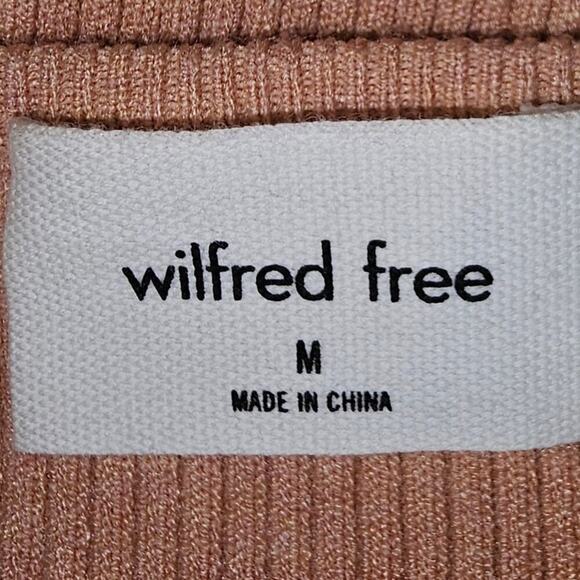 Aritzia Wilfred Free Cut-Out Knit Mini Dress Soft Terracotta Size M - Picture 8 of 10